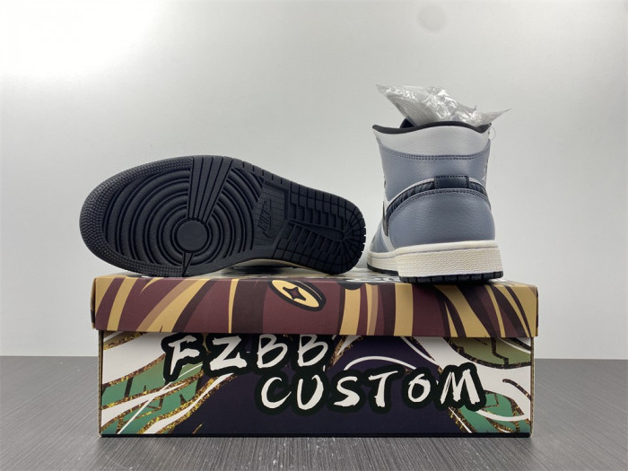 air jordan 1 mid dark grey 554724-170