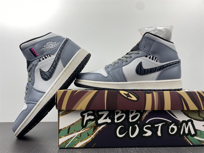 air jordan 1 mid dark grey 554724-170