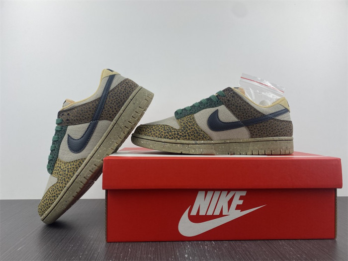nike dunk low safari golden moss dx2654-200