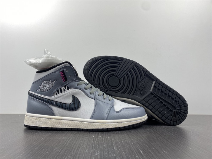 air jordan 1 mid dark grey 554724-170