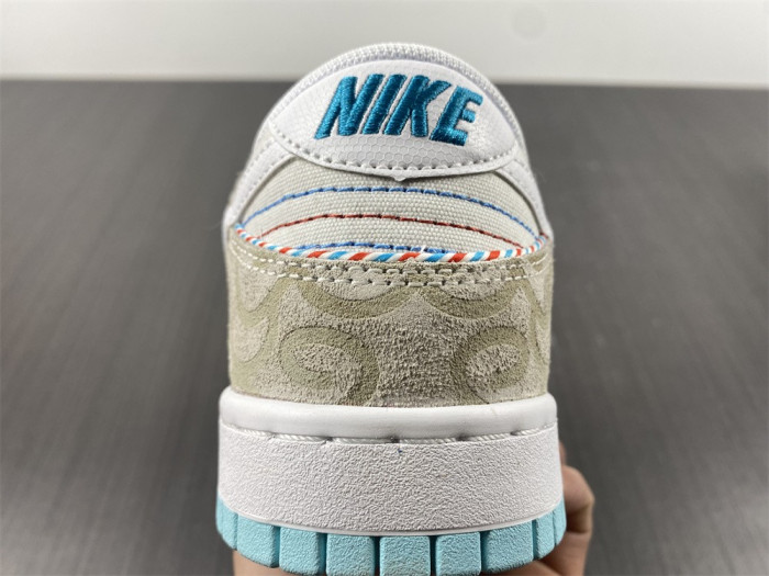 nike dunk low barbershop grey dh7614-500