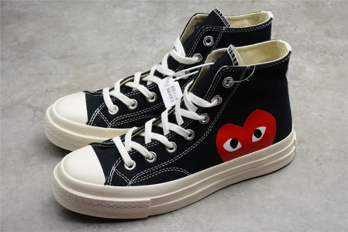 converse chuck taylor all-star 70s hi comme des garcons play black 150204c