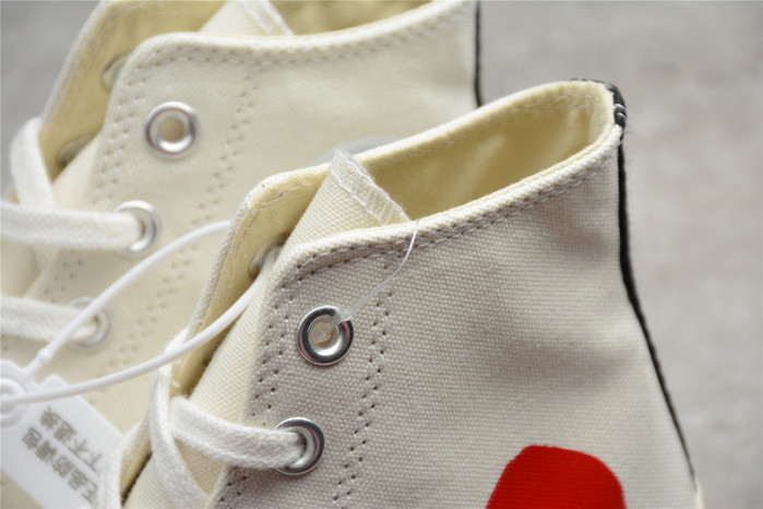 converse chuck taylor all-star 70s hi comme des garcons play white 150205c
