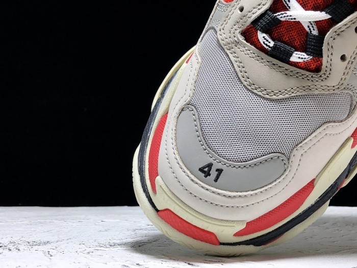 balen triple s trainers clear sole grey glow white 541624 w09oh 1009