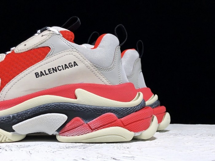 balen triple s trainers clear sole grey glow white 541624 w09oh 1009