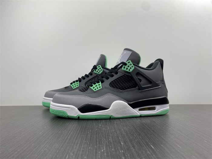 air jordan 4 retro green glow 308497-033