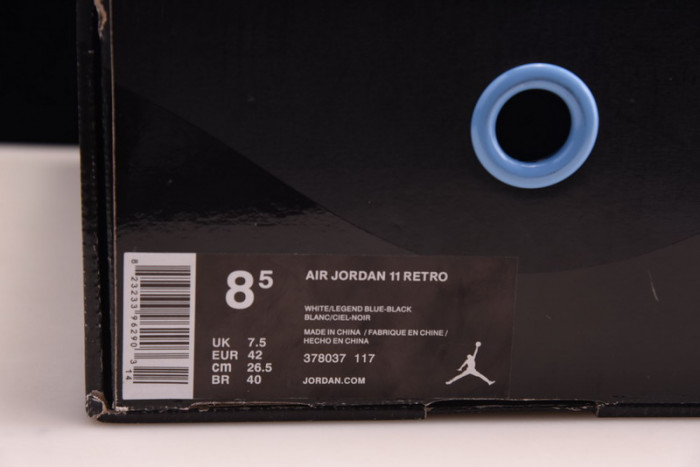 air jordan 11 retro legend blue (2014) 378037-117