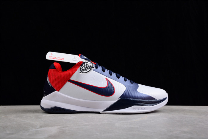 nike kobe 5 protro white/obsidian 386430-103