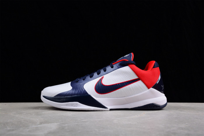 nike kobe 5 protro white/obsidian 386430-103