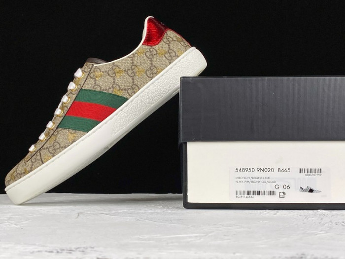 gu ace embroidered low-top sneaker