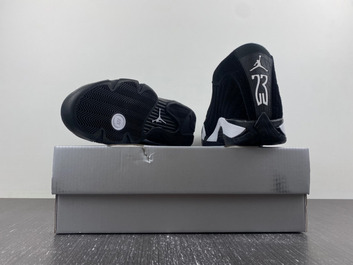 air jordan 14 “black/white/university red” 487471-016