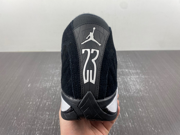 air jordan 14 “black/white/university red” 487471-016
