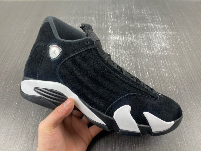 air jordan 14 “black/white/university red” 487471-016