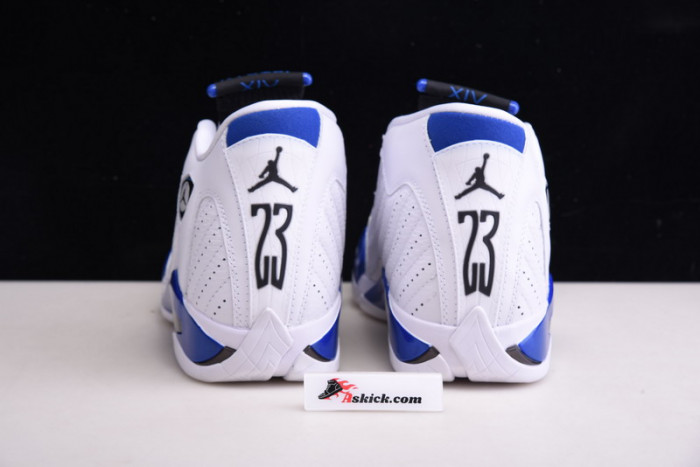 air jordan 14 retro white hyper royal 487471-104