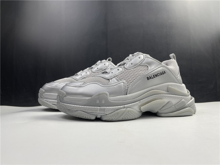 balen triple s sneaker silver 536737 w2fs2 8100