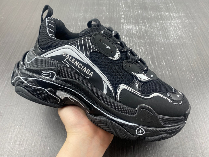 balen triple s black 536737 w2fw6 0102
