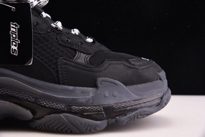 balen triple s clear sole black 541624 w09o1 1000