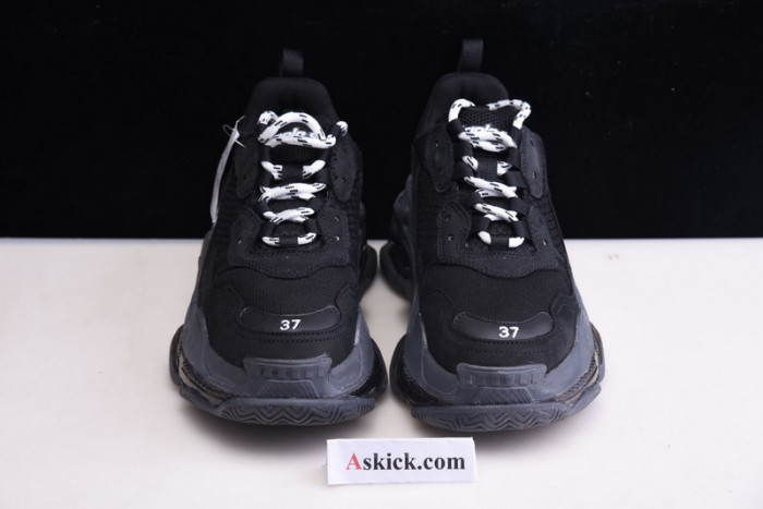balen triple s clear sole black 541624 w09o1 1000