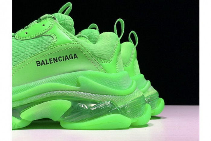 balen triple s neon green clear sol 541624 w09ol 3801