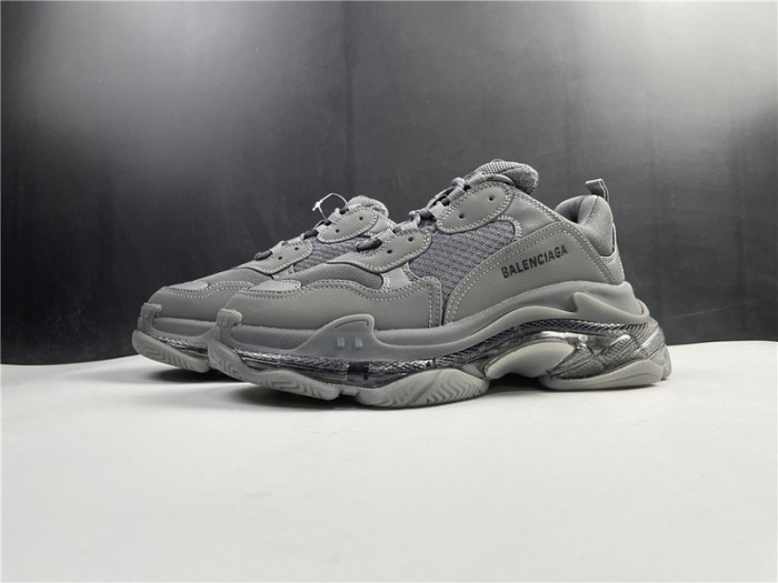 balen triple s sneaker ''clear sole - dark grey'' 541624 w2ga1 1801
