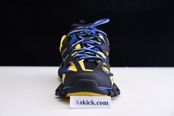 balen sneaker tess.s.gomma black fluorescent yellow blue 542023 w1gb1 1121