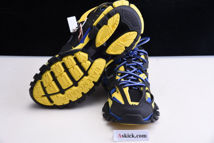 balen sneaker tess.s.gomma black fluorescent yellow blue 542023 w1gb1 1121