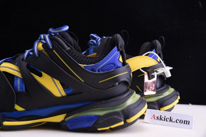 balen sneaker tess.s.gomma black fluorescent yellow blue 542023 w1gb1 1121