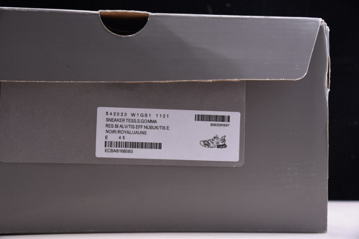 balen sneaker tess.s.gomma black fluorescent yellow blue 542023 w1gb1 1121