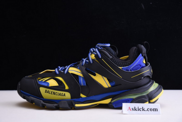 balen sneaker tess.s.gomma black fluorescent yellow blue 542023 w1gb1 1121