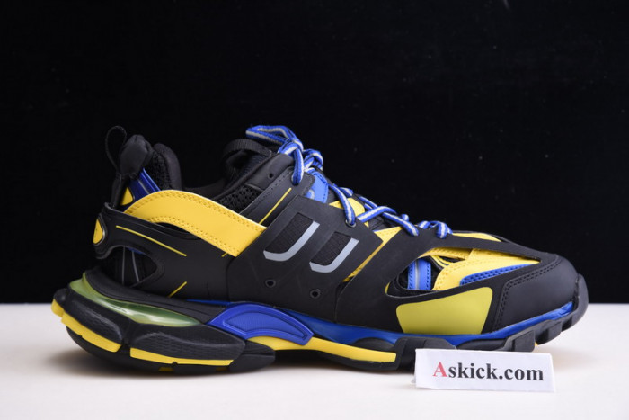 balen sneaker tess.s.gomma black fluorescent yellow blue 542023 w1gb1 1121