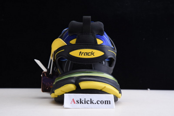 balen sneaker tess.s.gomma black fluorescent yellow blue 542023 w1gb1 1121