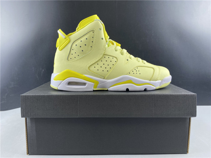 air jordan 6 retro dynamic yellow floral (gs) 543390-800