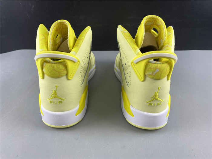 air jordan 6 retro dynamic yellow floral (gs) 543390-800