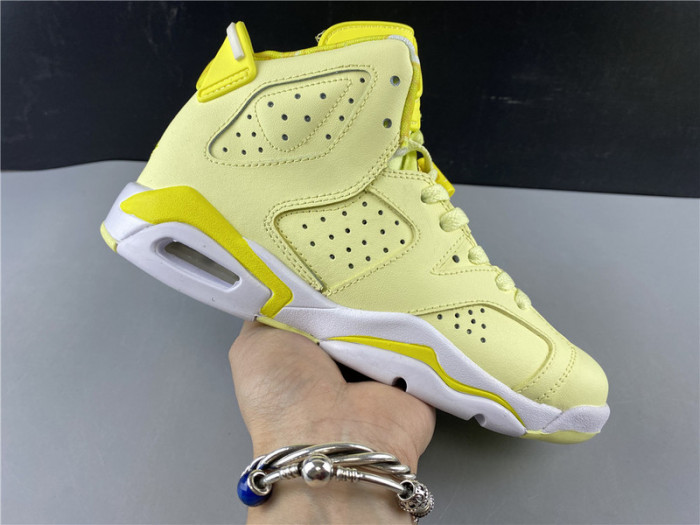 air jordan 6 retro dynamic yellow floral (gs) 543390-800