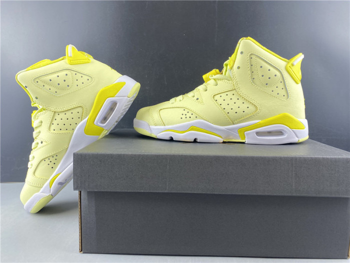 air jordan 6 retro dynamic yellow floral (gs) 543390-800