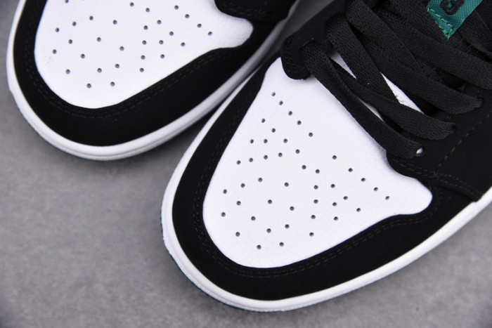 air jordan 1 low white black mystic green 553558-113