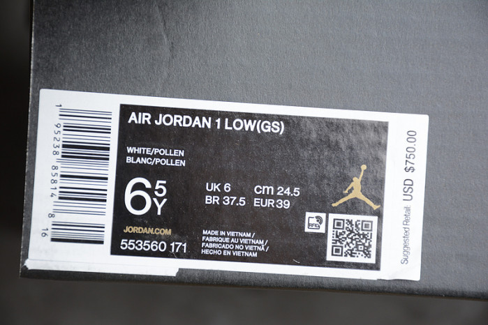 air jordan 1 low pollen 553558-171