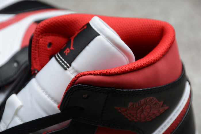 air jordan 1 mid gym red black white 554724-122