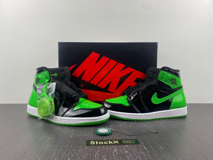 air jordan 1 patent green black 555088-030