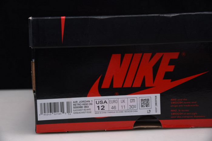 air jordan 1 high og ‘bred patent’ 555088-063
