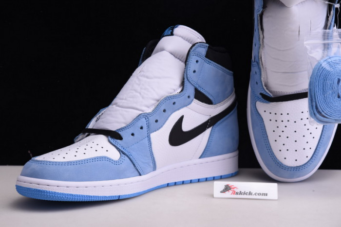 air jordan 1 retro high white university blue black 555088-134
