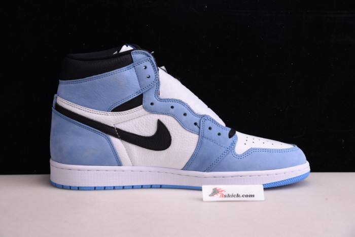 air jordan 1 retro high white university blue black 555088-134