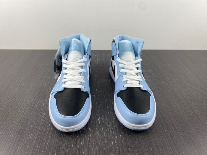 air jordan 1 mid ice blue (gs) 555112-401