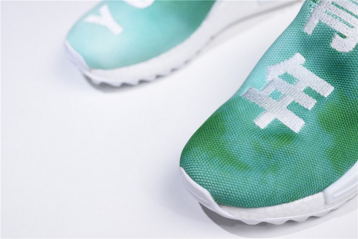 pharrell x a*d*das nmd hu holi nmd mc "youth" green/white f99760