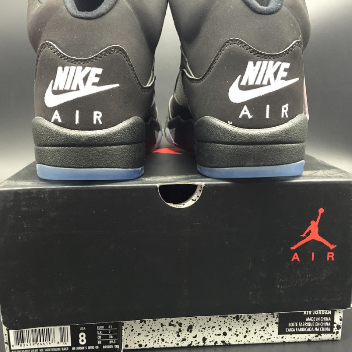 air jordan 5 retro black metallic (2016) 845035-003