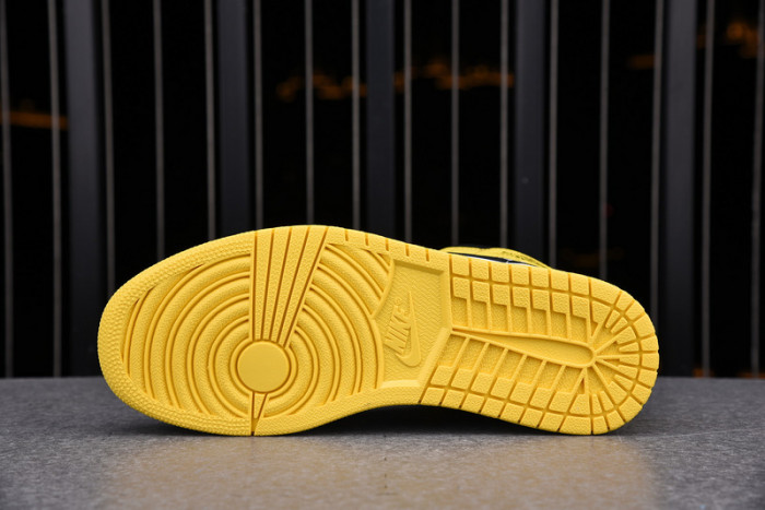 air jordan 1 mid yellow toe black 852542-071