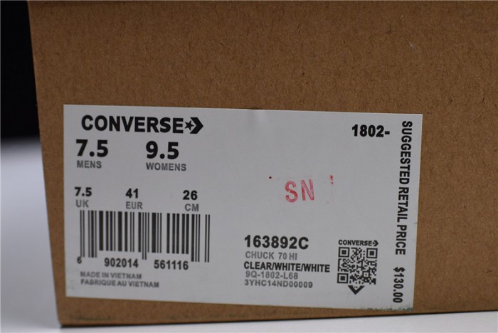 of x converse chuck 70 hi - 163862c