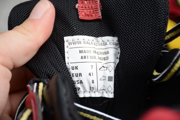 balen sneaker tess.s.gomma black red 542023 w1gb9 6509