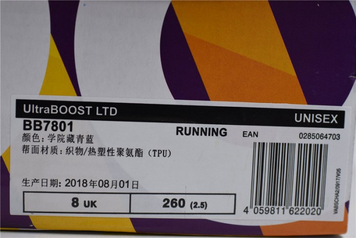 a*d*das ultra boost 1.0 multi-color toe navy - bb7801