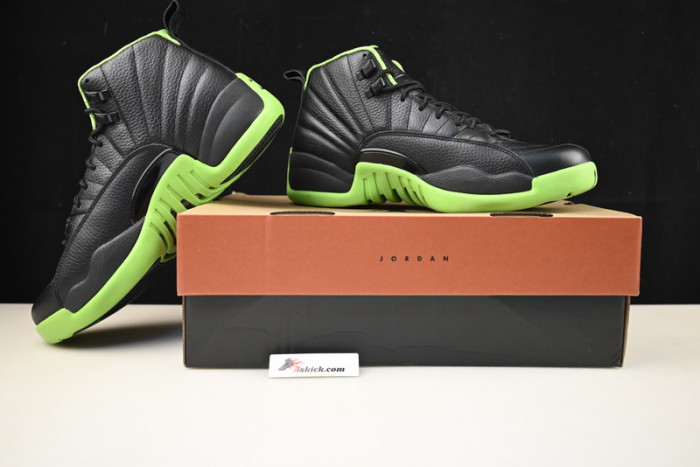 air jordan 12 “black/neon green”